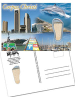 Load image into Gallery viewer, Corpus Christi FootWhere® Souvenir Postcard-FootWhere® Souvenirs