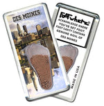 Load image into Gallery viewer, Des Moines FootWhere® Souvenir Fridge Magnet. Made in USA-FootWhere® Souvenirs