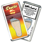 Load image into Gallery viewer, Destin, FL FootWhere® Souvenir Fridge Magnet. Made in USA-FootWhere® Souvenirs