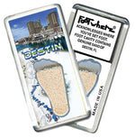 Load image into Gallery viewer, Destin, FL FootWhere® Souvenir Fridge Magnet. Made in USA-FootWhere® Souvenirs