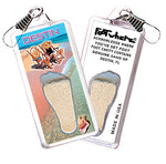 Load image into Gallery viewer, Destin FootWhere® Souvenir Zipper-Pull. 72 pieces/ 6 assorted styles.