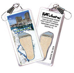 Load image into Gallery viewer, Destin, FL FootWhere® Souvenir Zipper-Pull. Made in USA-FootWhere® Souvenirs