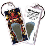 Load image into Gallery viewer, Detroit FootWhere® Souvenir Keychains. 6 Piece Set. Made in USA-FootWhere® Souvenirs