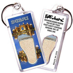 Load image into Gallery viewer, Dubai, UAE FootWhere® Souvenir Keychain. Made in USA-FootWhere® Souvenirs