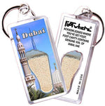 Load image into Gallery viewer, Dubai, UAE FootWhere® Souvenir Keychain. Made in USA-FootWhere® Souvenirs