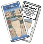 Load image into Gallery viewer, Dubai FootWhere® Souvenir Zipper-Pulls. 6 Piece Set. Made in USA-FootWhere® Souvenirs