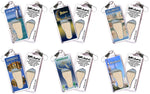 Load image into Gallery viewer, Dubai FootWhere® Souvenir Zipper-Pulls. 6 Piece Set. Made in USA-FootWhere® Souvenirs