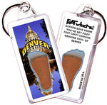 Load image into Gallery viewer, Denver FootWhere® Souvenir Keychains. 6 Piece Set. Made in USA-FootWhere® Souvenirs