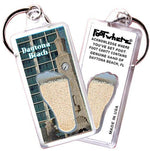 Load image into Gallery viewer, Daytona Beach FootWhere® Souvenir Keychains 6 Piece Set. Made in USA-FootWhere® Souvenirs