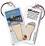 Load image into Gallery viewer, Daytona Beach FootWhere® Souvenir Keychains 6 Piece Set. Made in USA-FootWhere® Souvenirs