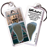 Load image into Gallery viewer, Cairo FootWhere® Souvenir Keychains. 6 Piece Set. Made in USA-FootWhere® Souvenirs
