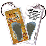 Load image into Gallery viewer, Cairo, Egypt FootWhere® Souvenir Keychain. Made in USA-FootWhere® Souvenirs