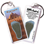 Load image into Gallery viewer, Cairo FootWhere® Souvenir Keychains. 6 Piece Set. Made in USA-FootWhere® Souvenirs