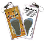 Load image into Gallery viewer, Cairo FootWhere® Souvenir Zipper-Pulls. 6 Piece Set. Made in USA-FootWhere® Souvenirs