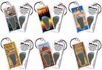 Load image into Gallery viewer, Cairo FootWhere® Souvenir Keychains. 6 Piece Set. Made in USA-FootWhere® Souvenirs