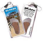 Load image into Gallery viewer, El Paso FootWhere® Souvenir Zipper-Pull. Made in USA-FootWhere® Souvenirs