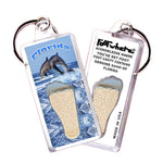 Load image into Gallery viewer, Florida FootWhere® Souvenir Keychain. 72 pieces/ 6 assorted styles.