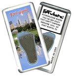 Load image into Gallery viewer, Fort Worth FootWhere® Souvenir Fridge Magnets. 6 Piece Set. Made in USA-FootWhere® Souvenirs