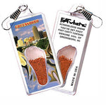 Load image into Gallery viewer, Greensboro, NC FootWhere® Souvenir Zipper-Pull. Made in USA-FootWhere® Souvenirs