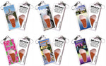 Load image into Gallery viewer, Greensboro FootWhere® Souvenir Zipper-Pulls. 6 Piece Set. Made in USA-FootWhere® Souvenirs