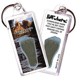 Load image into Gallery viewer, Grand Canyon, AZ FootWhere® Souvenir Keychain. Made in USA-FootWhere® Souvenirs