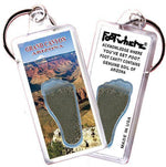 Load image into Gallery viewer, Grand Canyon, AZ FootWhere® Souvenir Keychain. Made in USA-FootWhere® Souvenirs