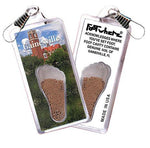 Load image into Gallery viewer, Gainesville FootWhere® Souvenir Zipper-Pulls. 6 Piece Set. Made in USA-FootWhere® Souvenirs
