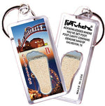Load image into Gallery viewer, Galveston FootWhere® Souvenir Keychain. Made in USA-FootWhere® Souvenirs