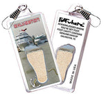 Load image into Gallery viewer, Galveston FootWhere Souvenir Zipper-Pull. Made in USA-FootWhere Souvenirs