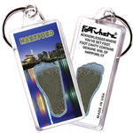 Load image into Gallery viewer, Hartford FootWhere® Souvenir Keychains. 6 Piece Set. Made in USA - FootWhere® Souvenir Shop