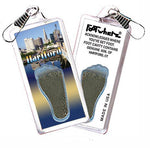 Load image into Gallery viewer, Hartford FootWhere® Souvenir Zipper-Pull. Made in USA-FootWhere® Souvenirs