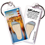 Load image into Gallery viewer, Hilton Head FootWhere® Souvenir Keychain. Made in USA-FootWhere® Souvenirs