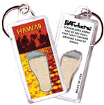 Load image into Gallery viewer, Hawaii FootWhere® Souvenir Keychain. Made in USA-FootWhere® Souvenirs
