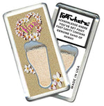 Load image into Gallery viewer, Hawaii FootWhere® Souvenir Fridge Magnets. 6 Piece Set. Made in USA - FootWhere® Souvenir Shop