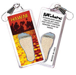 Load image into Gallery viewer, Hawaii FootWhere® Souvenir Zipper-Pulls. 6 Piece Set. Made in USA - FootWhere® Souvenir Shop