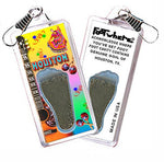 Load image into Gallery viewer, Houston FootWhere® Souvenir Zipper-Pulls. 6 Piece Set. Made in USA - FootWhere® Souvenir Shop