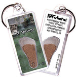 Load image into Gallery viewer, Hot Springs FootWhere® Souvenir Keychains. 6 Piece Set. Made in USA - FootWhere® Souvenir Shop