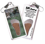 Load image into Gallery viewer, Hot Springs FootWhere® Souvenir Zipper-Pull. Made in USA - FootWhere® Souvenir Shop