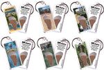 Load image into Gallery viewer, Hot Springs FootWhere® Souvenir Keychains. 6 Piece Set. Made in USA - FootWhere® Souvenir Shop