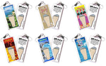 Load image into Gallery viewer, Hawaii FootWhere® Souvenir Zipper-Pulls. 6 Piece Set. Made in USA - FootWhere® Souvenir Shop