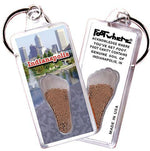 Load image into Gallery viewer, Indianapolis FootWhere® Souvenir Keychain. Made in USA-FootWhere® Souvenirs