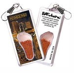 Load image into Gallery viewer, Jackson, MS FootWhere® Souvenir Zipper-Pull. Made in USA-FootWhere® Souvenirs