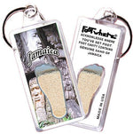Load image into Gallery viewer, Jamaica FootWhere® Souvenir Keychain. Made in USA-FootWhere® Souvenirs