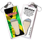 Load image into Gallery viewer, Jamaica FootWhere® Souvenir Zipper-Pulls. 6 Piece Set. Made in USA - FootWhere® Souvenir Shop