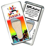 Load image into Gallery viewer, Jamaica FootWhere® Souvenir Fridge Magnet. Made in USA-FootWhere® Souvenirs
