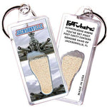 Load image into Gallery viewer, Jacksonville FootWhere® Souvenir Key Chain. Made in USA-FootWhere® Souvenirs
