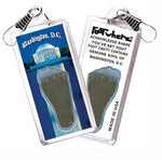 Load image into Gallery viewer, Washington, D.C. FootWhere® Souvenir Zipper-Pull. Made in USA-FootWhere® Souvenirs