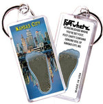 Load image into Gallery viewer, Kansas City FootWhere® Souvenir Keychain. Made in USA-FootWhere® Souvenirs