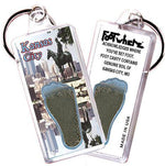 Load image into Gallery viewer, Kansas City FootWhere® Souvenir Keychain. Made in USA-FootWhere® Souvenirs