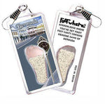Load image into Gallery viewer, Bermuda FootWhere® Souvenir Zipper-Pull. Made in USA-FootWhere® Souvenirs
